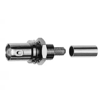 Telegärtner J01001A0083 BNC-kabelinbyggnadshona, crimp, G05, 50 ohm, för RG-223/U