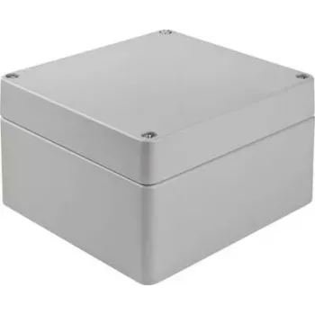 Bopla A 127 universalhölje, 180 x 180 x 101 mm, aluminium, silvergrå (RAL 7001) (01127000.H)