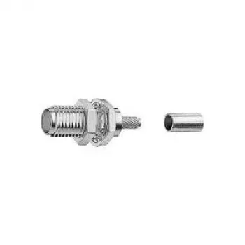 TELEGÄRTNER SMA-jack crimp inbyggnadskontakt för RG-316/U, 50 ohm, guldkontakt, 5-pack (J01151A0671)