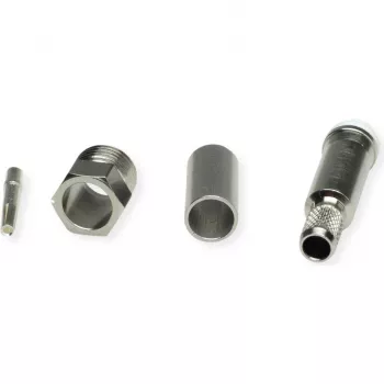 TELEGÄRTNER TEGA J01701A0007Z FME-kabeljack crimp RG58C/U 50 ohm nickel/guld