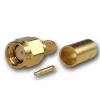 Telegärtner SMA-kabelkontakt crimp/löd G01, RG-58C/U, guld, 1 st (J01150A0041Z)