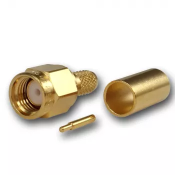Telegärtner SMA-kabelkontakt crimp/löd G01, RG-58C/U, guld, 1 st (J01150A0041Z)
