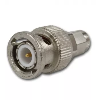 Telegärtner BNC-kontakt till SMA-kontakt koaxialadapter, 50 ohm, DC-4 GHz, förnicklad mässing J01008A0018