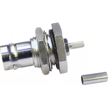 Telegärtner BNC-inbyggnadsjack crimpkontakt 75 ohm för RG-179 B/U, G04