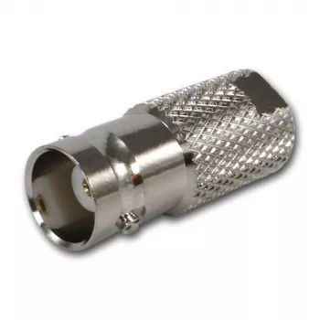 TELEGÄRTNER J01008F0068 BNC-jack till FME-kontakt koaxialadapter, 50 ohm, rak, förnicklad mässing