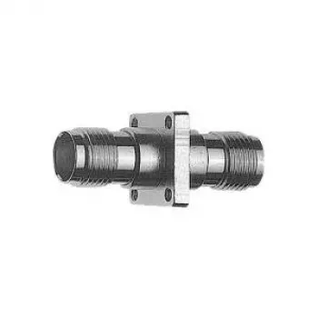 Telegärtner TNC-hona till TNC-hona rak koaxialadapter, 50 ohm, DC till 11 GHz, nicklad mässing