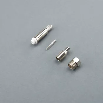 Telegärtner FME-hona crimpkontakt för RG-316/U, 50 ohm, nickel/guld, 1 st J01701A0008Z