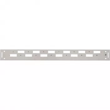 TELEGÄRTNER H02025A0356 1U 19-tums rack-frontlucka, grå RAL 7035