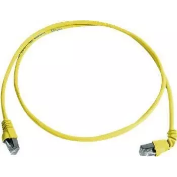 Telegärtner 100008019 CAT 6a S/FTP-patchkabel, RJ45, 1 m, gul, LSZH, flamhämmande