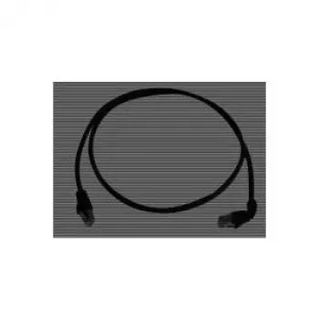 Telegärtner 100008676 CAT 6a S/FTP RJ45-patchkabel, 5 m, svart, flamhämmande, med böjskydd