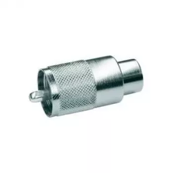 Telegärtner UHF-kabelkontakt PL259 för RG-213/U, PTFE-isolering, nicklad mässing, 5-pack J01040B0602