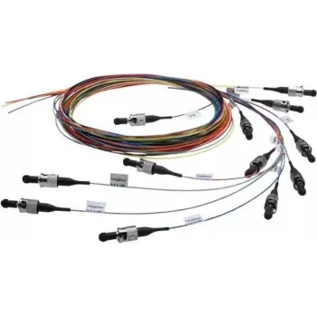 Telegärtner L00889A0034 SC-multimode-OM3-fiberoptik-anslutningskabel med lödflagga