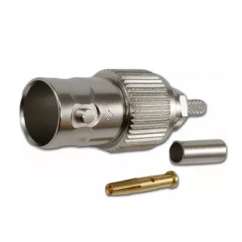 Telegärtner BNC kabelhona crimp G04 75 ohm för RG-179B/U, 5-pack J01003B0021
