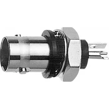 Telegärtner BNC-inbyggnadshona, isolerad 50 ohm, blå isolerfläns, Z01-serien J01001B0043