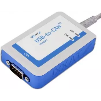 IXXAT USB-to-CAN V2 compact gränssnitt, galvaniskt isolerat, 1x CAN/CAN FD, USB 2.0, D-Sub 9 1.01.0281.12001