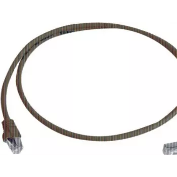 Telegärtner 100008016 CAT 6a S/FTP RJ45-patchkabel, 0,5 m, blå, flamhärdig, med böjskydd