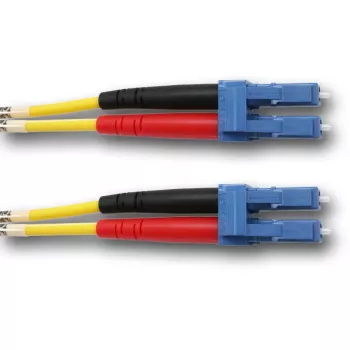 TELEGÄRTNER LC till LC single-mode OS2 duplex fiberoptisk patchkabel, 2 m, gul L00871A0003