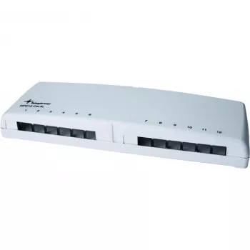 Telegärtner Mini Distributor MPD12 AMJ/UMJ TH35/AP - utanpåliggande fördelningsbox - alpinvit - 12 portar (H202000A0106)