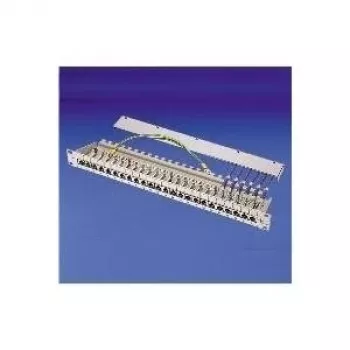 TELEGÄRTNER MPP16-HS 16-portars modulärt patchpanel, 1U, ljusgrå RAL 7035 J02022A0050