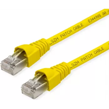 Telegärtner 100028074 Cat6a S/FTP patchkabel, 5,5 m, gul