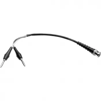 Telegärtner L00010A1844 0,5 m BNC till 2x banan koaxial mätkabel, svart