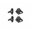 König & Meyer 19708-000-55 surfplatta magnetfäste, ljuddämpande, 4-pack, svart
