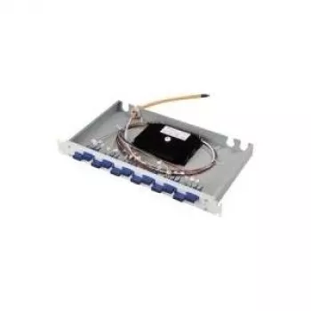 TELEGÄRTNER 19 inch 1U fiberoptisk patchpanel eco, 12x ST duplexkopplingar, 12x ST pigtails, OM2 50/125 multimode, förmonterad, rackmontering, svart H02030B9000