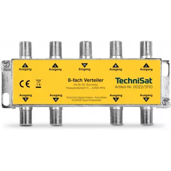TechniSat 8-vägs fördelare med DC-genomgång, utan diodavkoppling (0022/3110)