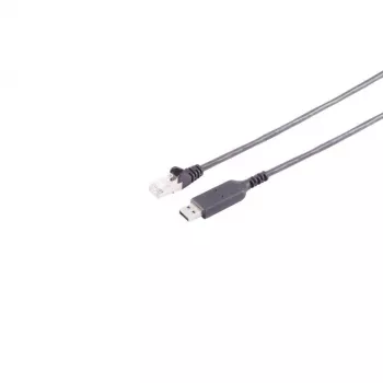 S CONN MAXIMUM CONNECTIVITY USB-A till RJ45 Gigabit Ethernet adapterkabel, 1 m, svart 13-52025