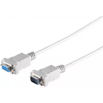 S CONN MAXIMUM CONNECTIVITY 9-polig Sub-D seriell kabel, hane till hona, 3,0 m, grå