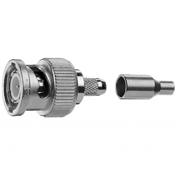 Telegärtner BNC-kabelkontakt krimp G04 75 Ohm, krimp/krimp, Standard, A2505, G04 (RG-179B/U) - 1 st