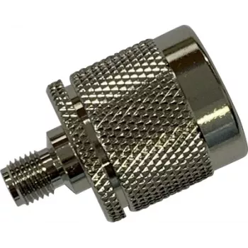 Wittenberg Antennen 103511 SMA-jack till N-kontakt HF-adapter, 50 Ohm, nicklad mässing