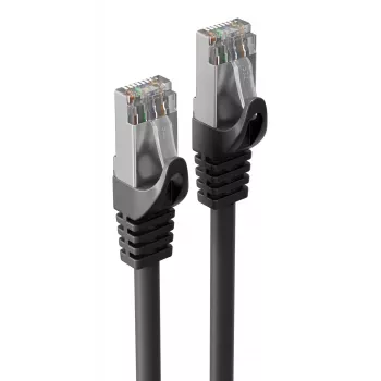 S CONN MAXIMUM CONNECTIVITY industriell Cat.7 S/FTP PUR patchkabel, RJ45, svart, 0,25m 08-39005