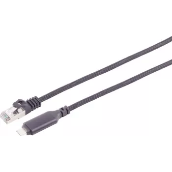S CONN MAXIMUM CONNECTIVITY USB-C till Gigabit Ethernet adapterkabel, 15m, svart 14-51085