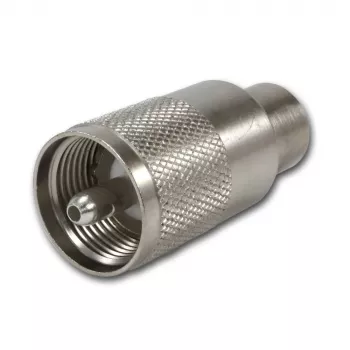 Telegärtner UHF-kontakt PL259/6 för RG-58 C/U & RG-59 B/U, PTFE-isolering, förnicklad kåpa, försilvrad kontakt, 5-pack (J01040B0604)