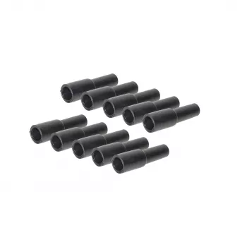 SHIVERPEAKS gummihylsa för F-kontakt, 10-pack, svart, väderskydd BS85397-SET10