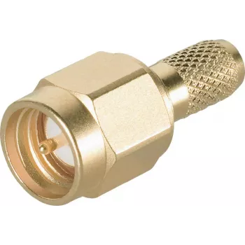 Telegärtner SMA-kabelkontakt crimp/löd G05 (RG-223/U, RG-142 B/U), guld, 50 Ohm, DC-18 GHz J01150A0031