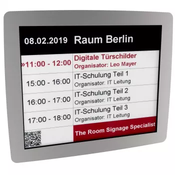 Kindermann Doorsign E-Ink 12,2 med rostfri ram 5002000621