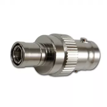 TELEGÄRTNER koaxialadapter BNC-jack till SMB-jack, 50 Ohm, rak, nicklad mässing, förgyllda kontakter J01008F0013