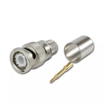 Telegärtner BNC-krimpkontakt för RG214/U & RG393/U, 50 ohm, 1 st J01000A0060