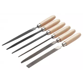 Cimco precisionsfilset 206750, 6 delar, 160 mm, huggning 2, DIN 7283
