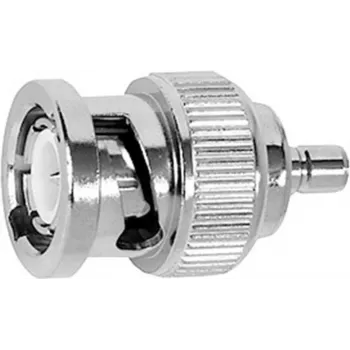 TELEGÄRTNER BNC-kontakt till SMB-kontakt koaxialadapter, 50 ohm, förnicklad mässing, J01008G0038