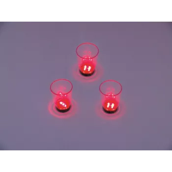 EUROPALMS LED snapsglas 2cl med tärningsspel, röd, 3 st 83309050