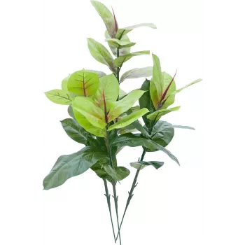 EUROPALMS konstgjord gummiträdplanta 100cm, realistisk Ficus elastica, i svart plastkruka 82508303