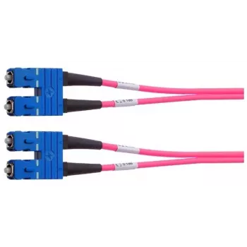 Telegärtner SC/SC OM4 duplex fiberoptisk patchkabel, 2 m, violett L00881A0028