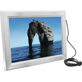 EUROPALMS A2 belyst reklamram, aluminium, silver 83331751