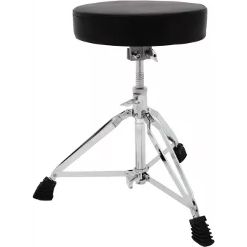 DIMAVERY DT-80 trumthron, rund sits, höjdjusterbar 480-600 mm, dubbelt förstärkt stativ, svart 26031100