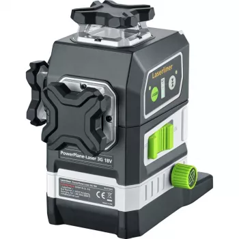 Laserliner PowerPlane-Laser 3G Multi-18V Green 3 x 360° lasernivelleringsinstrument (basenhet) 036.380L