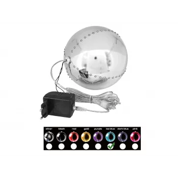 EUROPALMS LED-snöboll 15 cm, ice blue 83501241