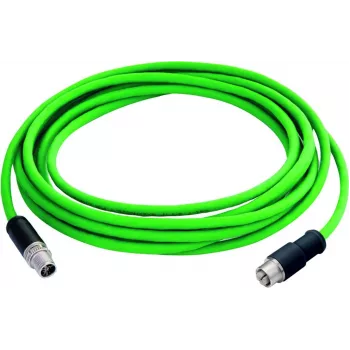 TELEGÄRTNER L82005A0000 10 m LC-duplex till LC-duplex OM3 multimode fiberoptisk patchkabel, aqua, LSZH 100017385